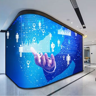 Creative spherical indoor LED display