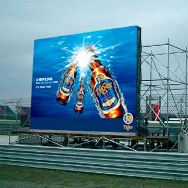 Outdoor SMD LED display module and screen