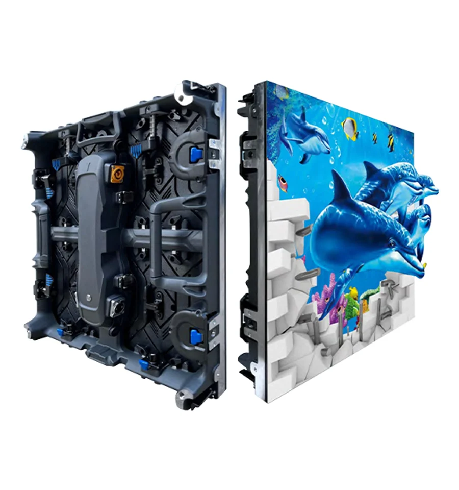 Rear cabinet structure for a naked-eye 3D LED display