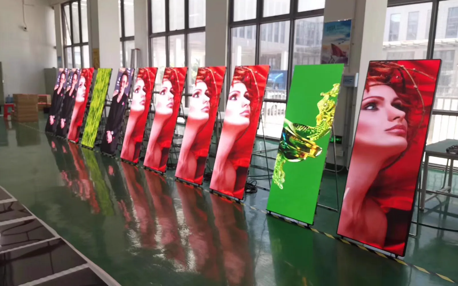 SMD LED production line inside the manufacturing workshop