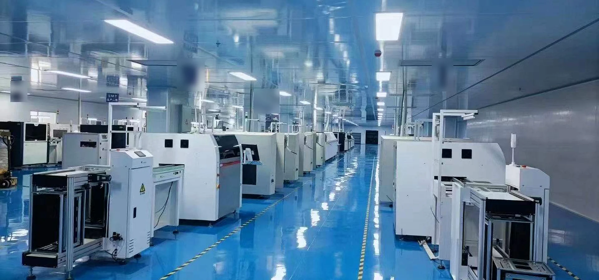 Automated LED display production line inside the MVP LED factory