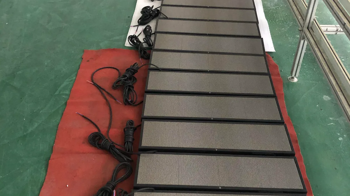 LED modules arranged for production handling