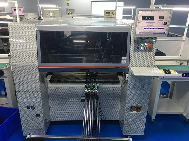 Automated SMT equipment in the MVP LED production workshop